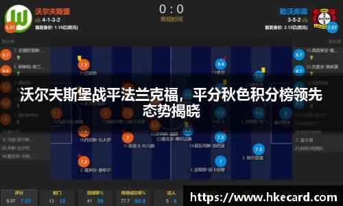 沃尔夫斯堡战平法兰克福，平分秋色积分榜领先态势揭晓